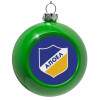 Green Christmas tree ornament bauble 8cm