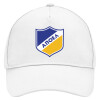 Adult Baseball Cap, Drill, White (100% COTTON, ADULT, UNISEX, ONE SIZE)