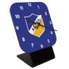 Quartz Wooden table clock with hands (10cm)