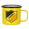 Metallic enamel MATT Yellow cup 360ml