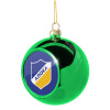 Green Christmas tree ornament ball 8cm