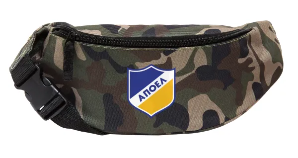 FC ΑΠΟΕΛ Λευκωσίας — Unisex waist bag (banana) in Jungle camouflage color with 2 pockets