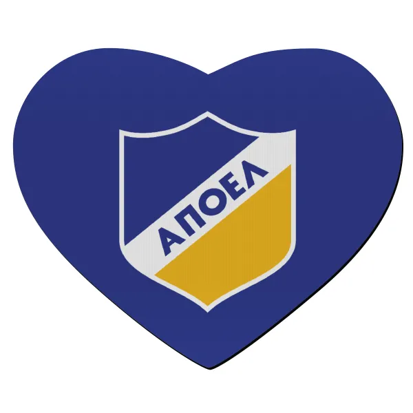 FC ΑΠΟΕΛ Λευκωσίας — Mousepad καρδιά 23x20cm