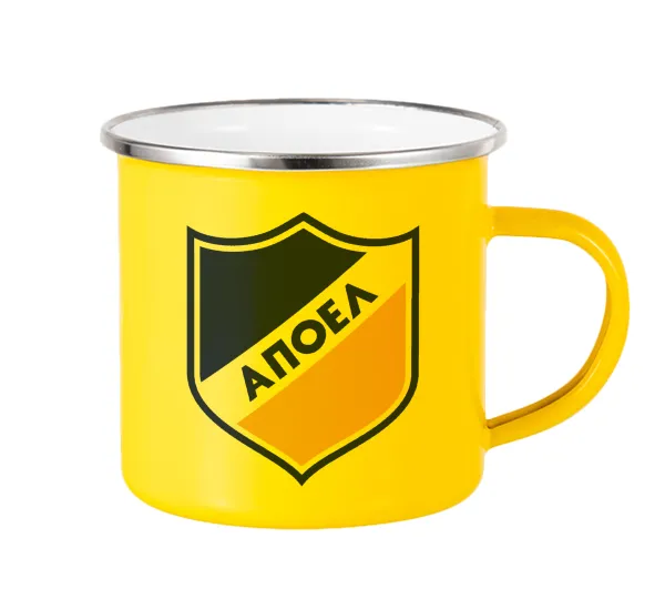 FC ΑΠΟΕΛ Λευκωσίας — Yellow Enamel Metallic Cup 360ml