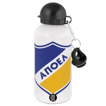 FC ΑΠΟΕΛ Λευκωσίας, Metal water bottle, White, aluminum 500ml