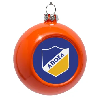 FC ΑΠΟΕΛ Λευκωσίας, Στολίδι Χριστουγεννιάτικη μπάλα δένδρου Πορτοκαλί 8cm
