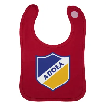 FC ΑΠΟΕΛ Λευκωσίας, Σαλιάρα με Σκρατς Κόκκινη 100% Organic Cotton (0-18 months)