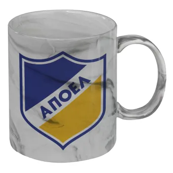 FC ΑΠΟΕΛ Λευκωσίας, Mug ceramic marble style, 330ml