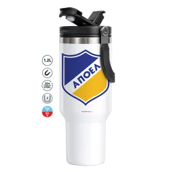 FC ΑΠΟΕΛ Λευκωσίας, Mega Stainless steel Tumbler with lid, double wall 1,2L