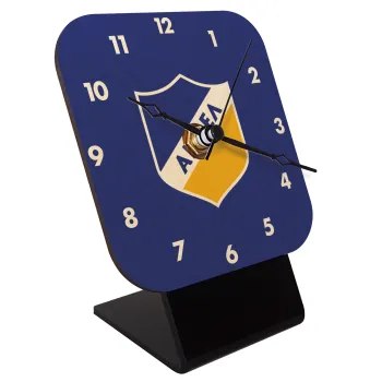 FC ΑΠΟΕΛ Λευκωσίας, Quartz Table clock in natural wood (10cm)