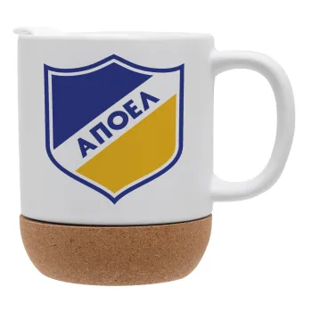 FC ΑΠΟΕΛ Λευκωσίας, Κούπα, κεραμική με βάση φελού και καπάκι (ΜΑΤ), 330ml