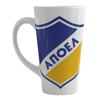 FC ΑΠΟΕΛ Λευκωσίας, Κούπα κωνική Latte Μεγάλη, κεραμική, 450ml