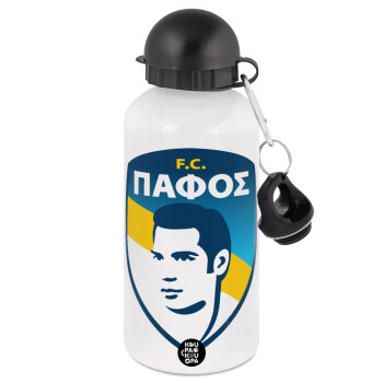 Πάφος FC, Μεταλλικό παγούρι νερού, Λευκό, αλουμινίου 500ml