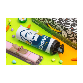 Πάφος FC, Πασχαλινή Λαμπάδα με Travel Tumbler θερμό με διπλό καπάκι (600ml, BPA free) & κερί αρωματικό πλακέ (30cm) (ΡΟΖ)