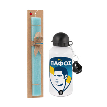 Πάφος FC, Πασχαλινή Λαμπάδα με παγούρι μεταλλικό αλουμινίου (500ml) & λαμπάδα αρωματική πλακέ (30cm) (ΤΙΡΚΟΥΑΖ)