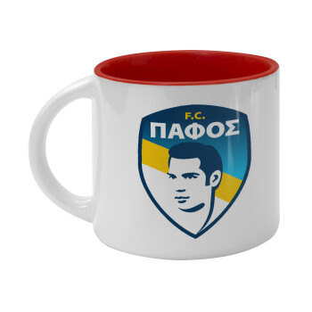 Πάφος FC, Κούπα κεραμική 400ml Λευκή/Κόκκινη