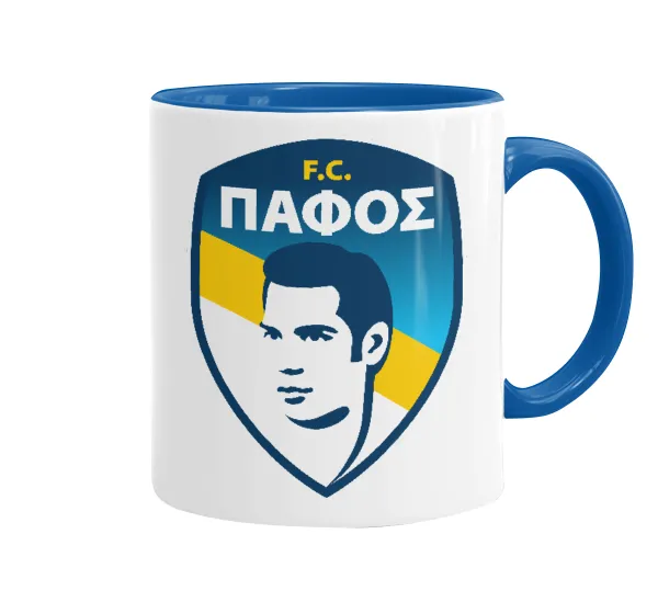 Πάφος FC — Mug colored blue, ceramic, 330ml