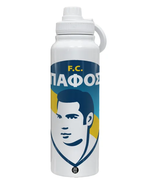 Πάφος FC — 1L Stainless Steel Thermal Bottle with Phone Holder & Double Wall Insulation