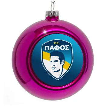 Πάφος FC, Στολίδι Χριστουγεννιάτικη μπάλα δένδρου Μωβ 8cm