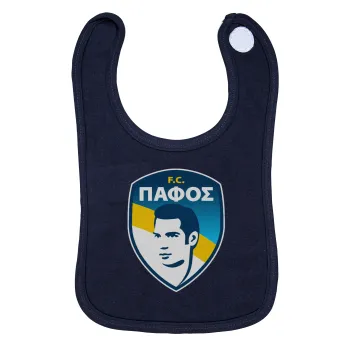 Πάφος FC, Σαλιάρα με Σκρατς 100% Organic Cotton Μπλε (0-18 months)