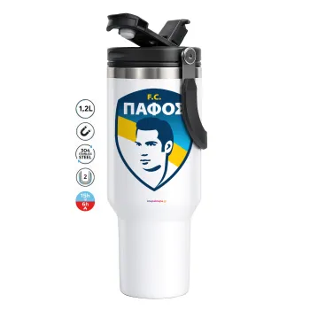 Πάφος FC, Mega Stainless steel Tumbler with lid, double wall 1,2L