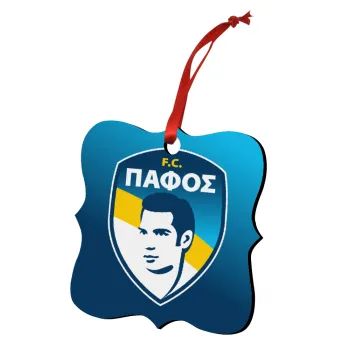 Πάφος FC, Christmas ornament polygon wooden 7.5cm