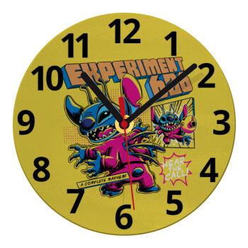 Stitch Experiment 626, Ρολόι τοίχου γυάλινο (20cm)