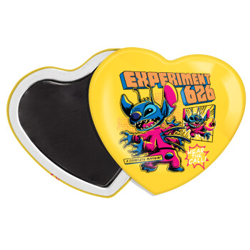 Stitch Experiment 626, Μαγνητάκι καρδιά (57x52mm)