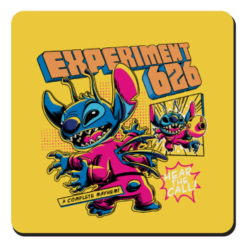 Stitch Experiment 626, Τετράγωνο μαγνητάκι ξύλινο 9x9cm