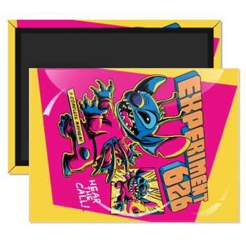 Stitch Experiment 626, Ορθογώνιο μαγνητάκι ψυγείου διάστασης 9x6cm