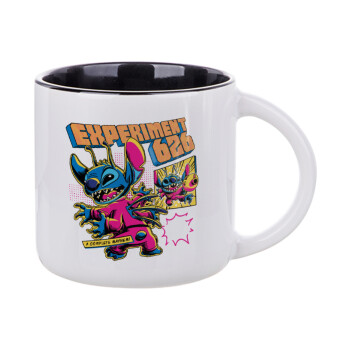 Stitch Experiment 626, Κούπα κεραμική 400ml Λευκή/Μαύρη