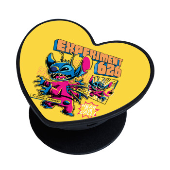 Stitch Experiment 626, Phone Holders Stand  καρδιά Μαύρο Βάση Στήριξης Κινητού στο Χέρι