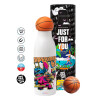 Bascetball Metal mug thermos, double wall, 550ml