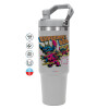 GREY color, 890ml (30oz) stainless Steel Tumbler with Handle