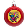 Red Christmas tree ornament bauble 8cm