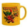 Ceramic coffee mug yellow, 330ml