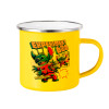 Yellow Enamel Metallic Cup 360ml