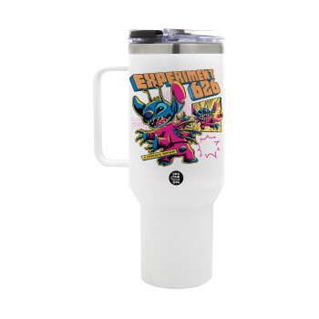 Stitch Experiment 626, Mega Stainless steel Tumbler with lid, double wall 1,2L