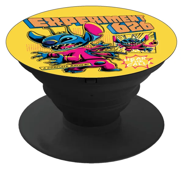 Stitch Experiment 626 — Phone Holders Stand  Μαύρο Βάση Στήριξης Κινητού στο Χέρι