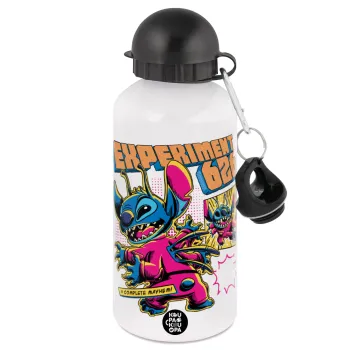 Stitch Experiment 626, Metal water bottle, White, aluminum 500ml