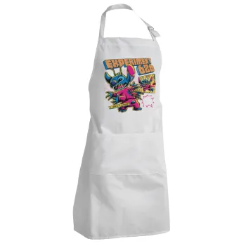 Stitch Experiment 626, Adult Chef Apron (with sliders and 2 pockets)