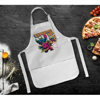 Stitch Experiment 626, Ποδιά Σεφ Ολόσωμη Παιδική (με ρυθμιστικά και 2 τσέπες)