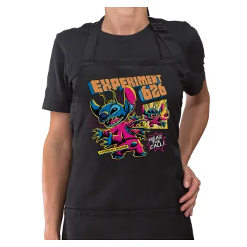 Stitch Experiment 626, Ποδιά μακριά Σεφ ολόσωμη με τσέπες Μαύρη (ΕΝΗΛΙΚΩΝ)