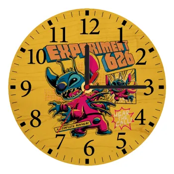 Stitch Experiment 626, Ρολόι τοίχου ξύλινο plywood (20cm)
