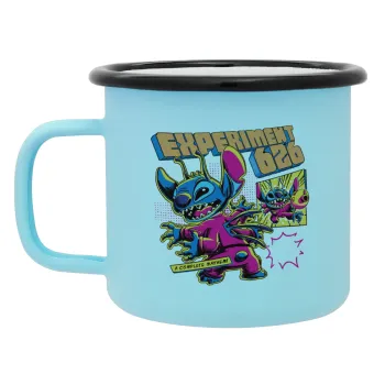 Stitch Experiment 626, Κούπα Μεταλλική εμαγιέ ΜΑΤ σιέλ 360ml