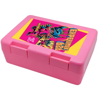 Stitch Experiment 626, Παιδικό δοχείο κολατσιού ΡΟΖ 185x128x65mm (BPA free πλαστικό)