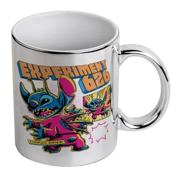 Stitch Experiment 626, Mug ceramic, silver mirror, 330ml