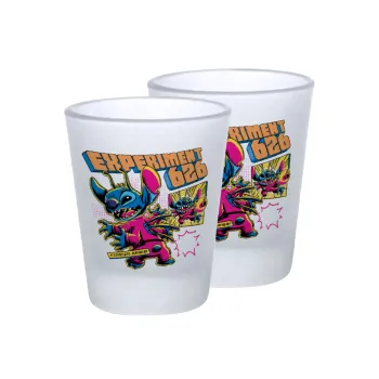 Stitch Experiment 626, Σφηνοπότηρα γυάλινα 45ml του πάγου (2 τεμάχια)