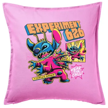 Stitch Experiment 626, Sofa cushion Pink 50x50cm includes filling