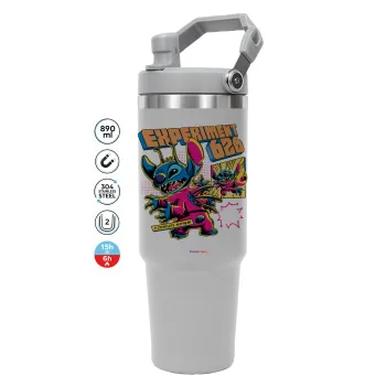 Stitch Experiment 626, GREY color, 890ml (30oz) stainless Steel Tumbler with Handle